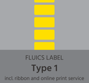 FLUICS Paquet d'étiquettes code-barres - type 1, cryogénisées - à 1.000 étiquettes Art.n° FL-0005