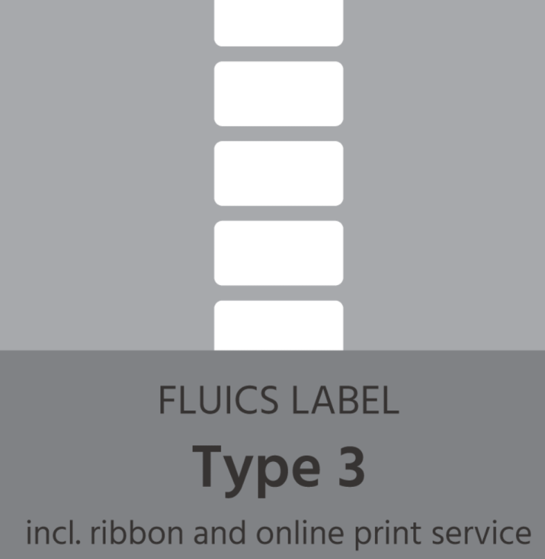 FLUICS Paquet d'étiquettes code-barres - type 3, amovibles, pour Freezer - à 2.000 étiquettes Art.n° FL-0009