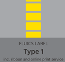 FLUICS paquet d'étiquettes code-barres - type 1, cryogénisé - à 3.000 étiquettes Art.n° FL-0007