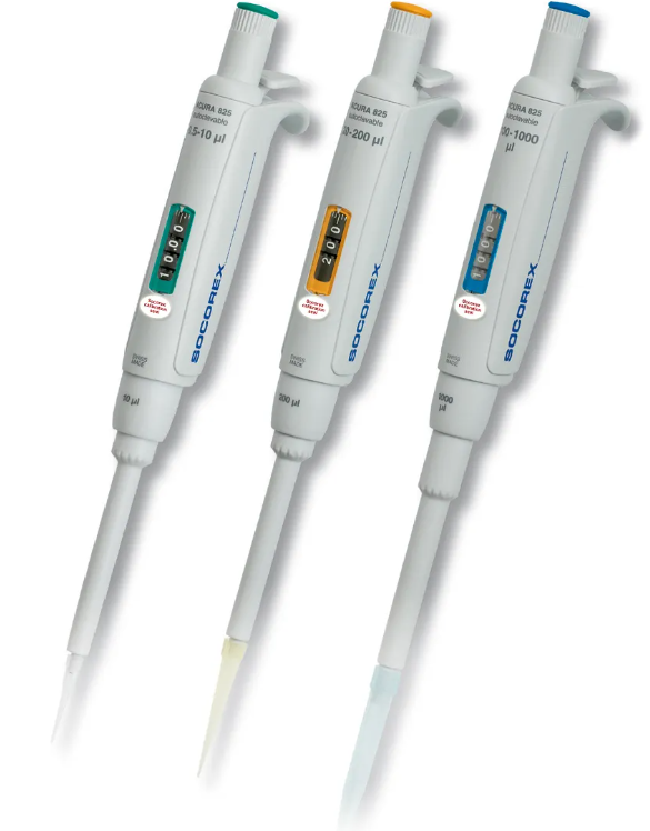 Socorex Acura® manual 825 Micropipette de laboratoire, volume 0,5-10 µl - no. art.  SR0080
