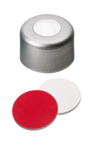 [70706] bouchon à vis neochrom filetage court ND9, PP blanc avec trou, PTFE vierge, 100 pcs. no. art. 70706