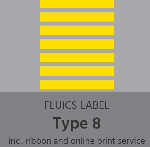 [FL0013] FLUICS Barcode label pack - type 8, cryo-tested - à 2.000 labels Art.No. FL-0013
