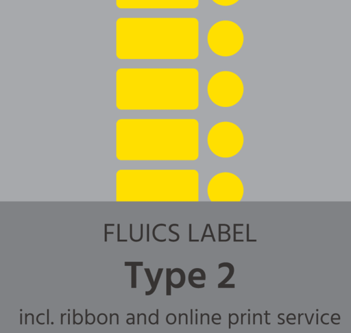 [FL0008] FLUICS Barcode label pack - type 2, cryogenically tested - à 2.000 labels Art.No.FL-0008