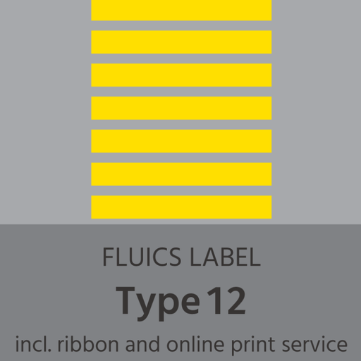 [FL0020] FLUICS Barcode Label Pack - Type 12, cryogenically tested Art.No. FL-0020