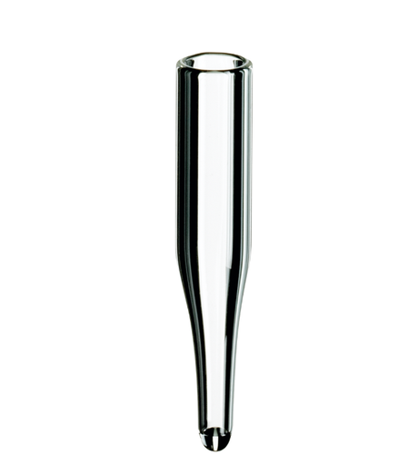 [70768] neochrom micro-inserts 0,1 ml verre clair avec pointe de 15 mm pour filetage. ND13 conique Art.nr 70768