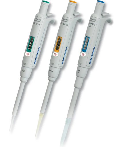 [SR0085] Socorex Acura® manual 825 Labor Mikropipette, Volumen 20-200 µl - Art. Nr. SR0085